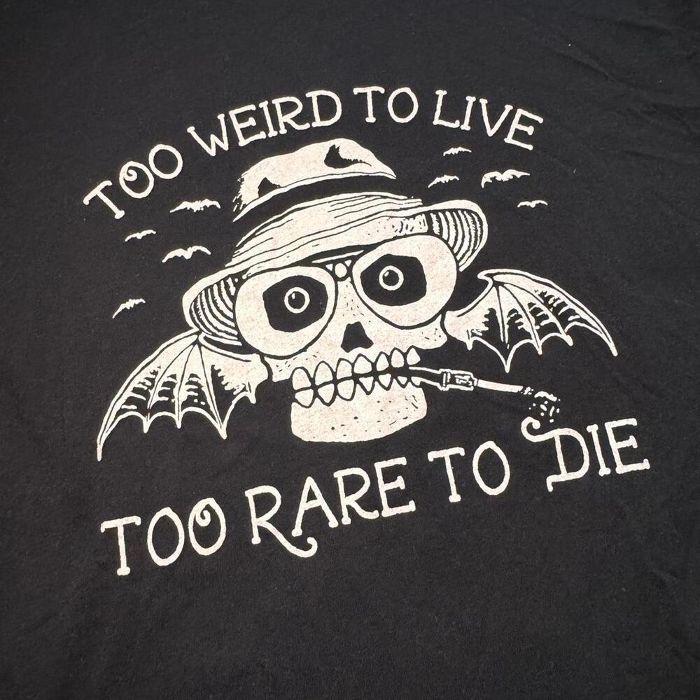 NEW Ralph Steadman x Hunter S. Thompson HST Quote Black Graphic T-Shirt — LARGE - Picture 3 of 5